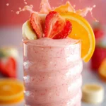 Banana Strawberry Orange Cottage Cheese Smoothie First Image