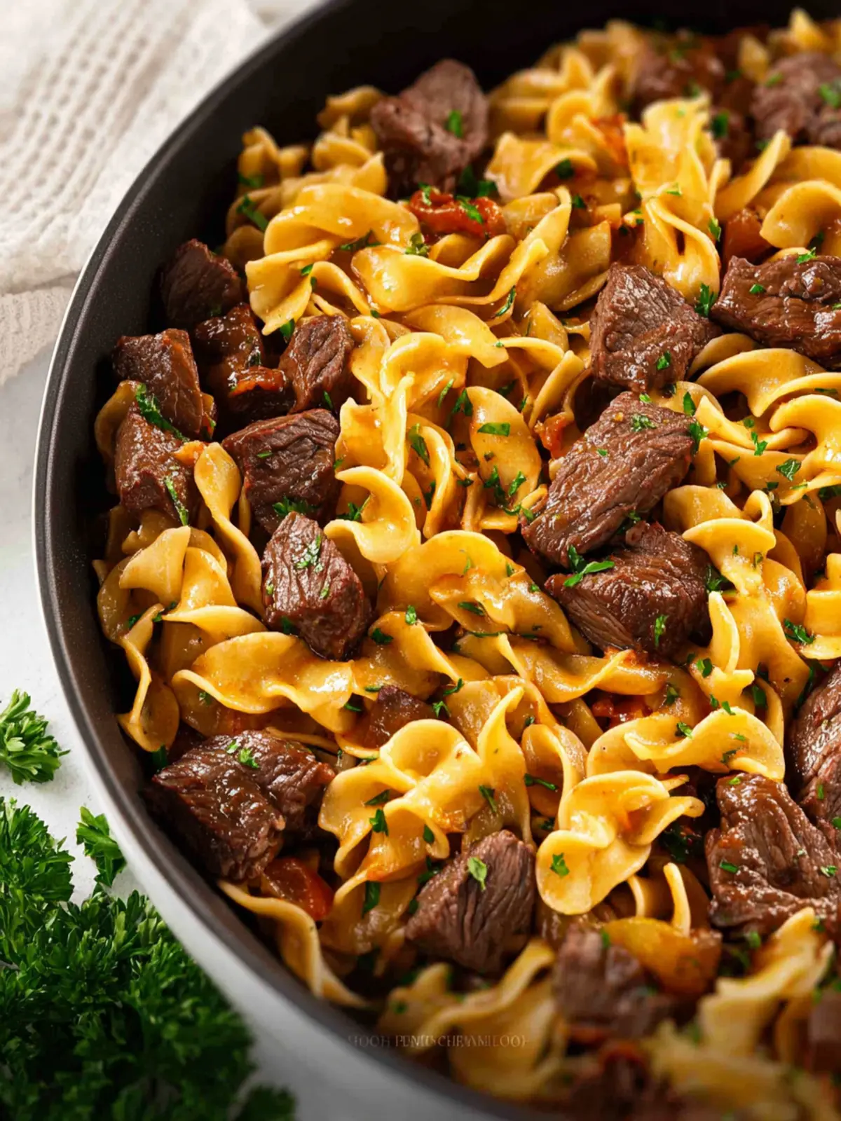 Beef Tips and Noodles First Image