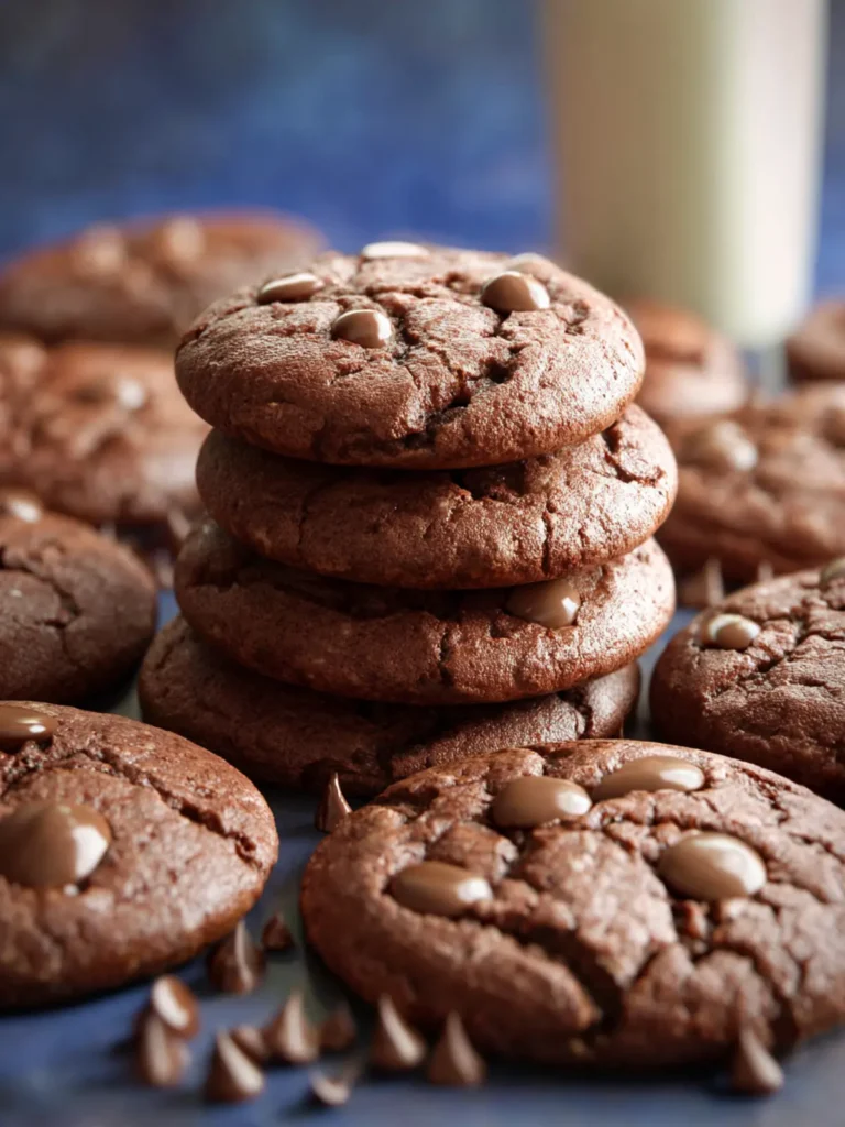 Chocolate Malted Milk Cookies First Image