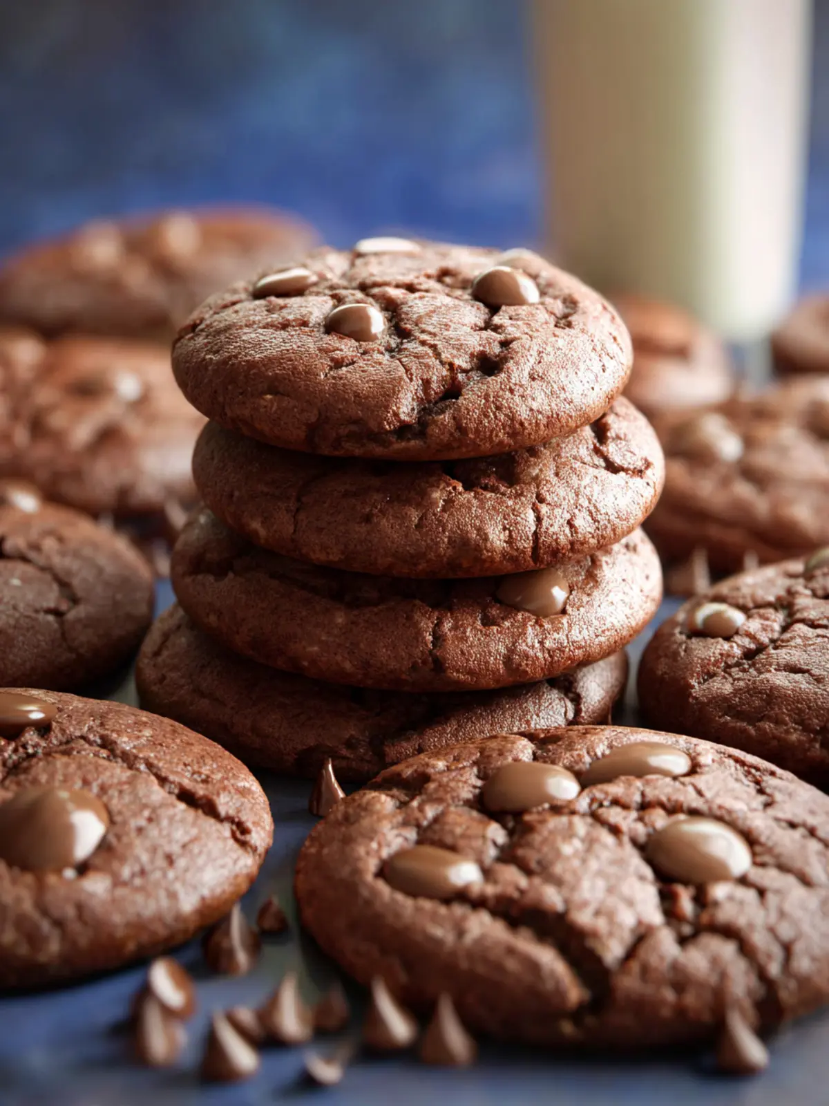 Chocolate Malted Milk Cookies First Image