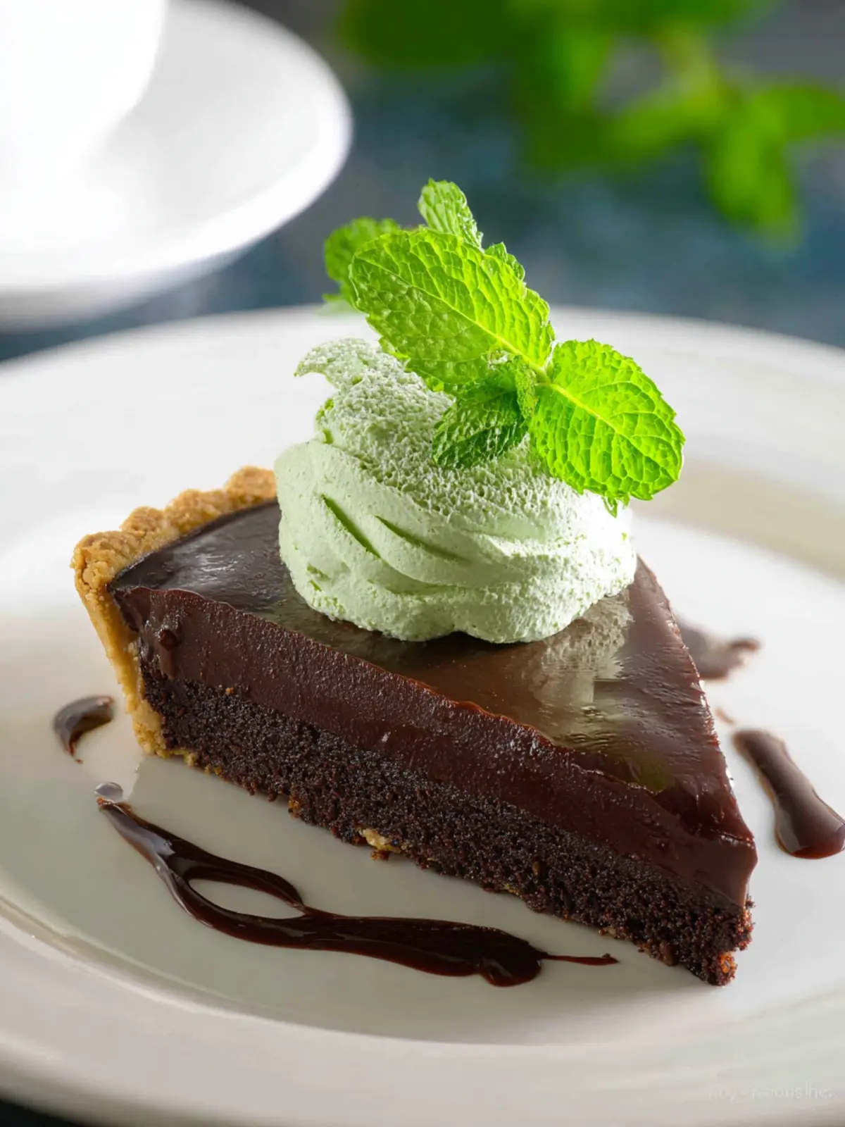 Chocolate Mint Tart: Indulge in a Freshly Baked Delight