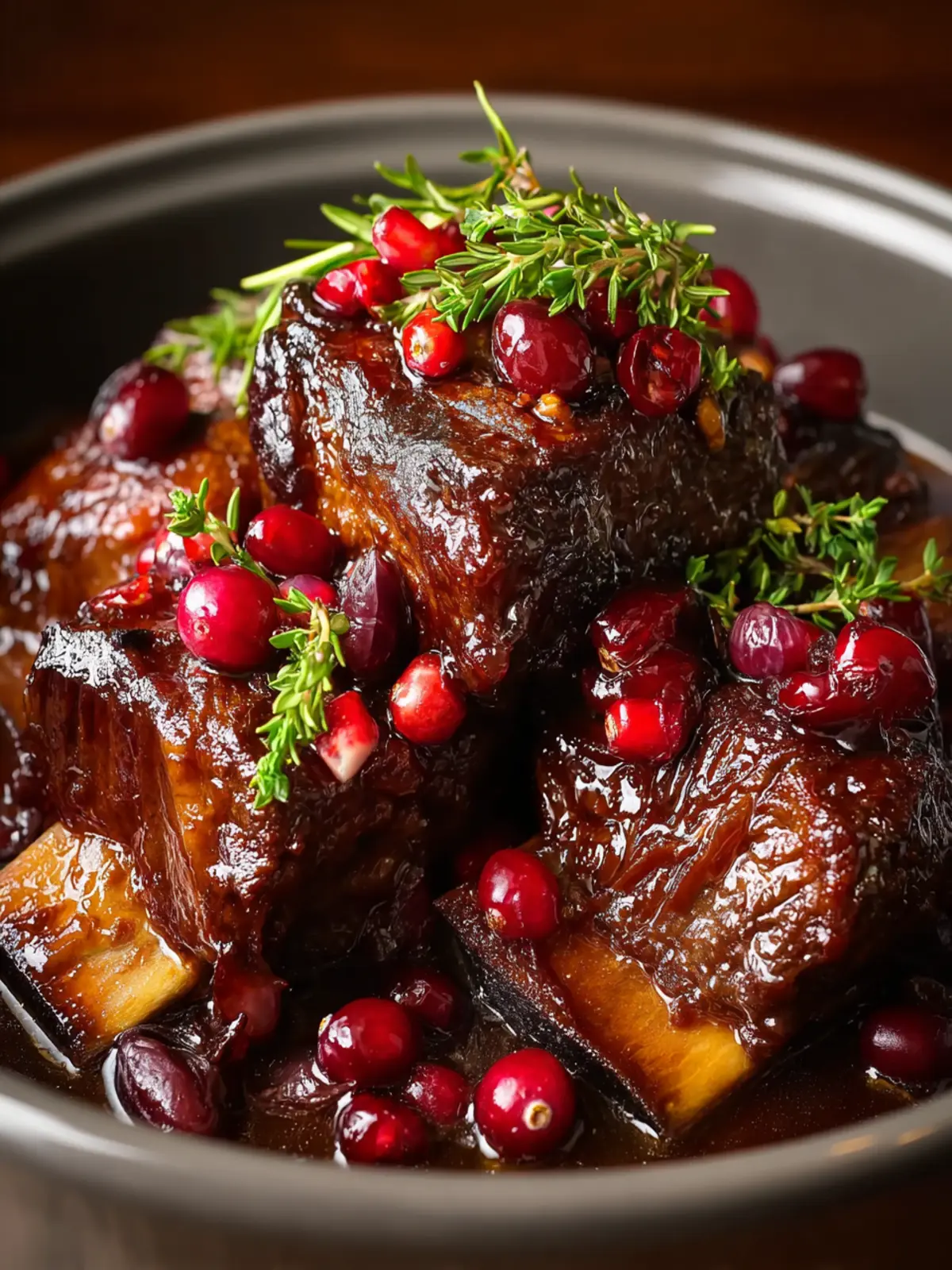Crockpot Cranberry Beef Short Ribs: Irresistibly Tender Delight