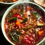 Ground Beef Vegetable Soup First Image