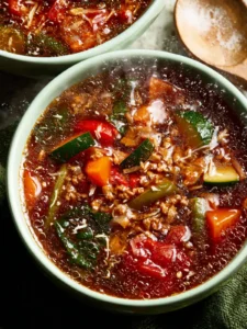 Ground Beef Vegetable Soup First Image