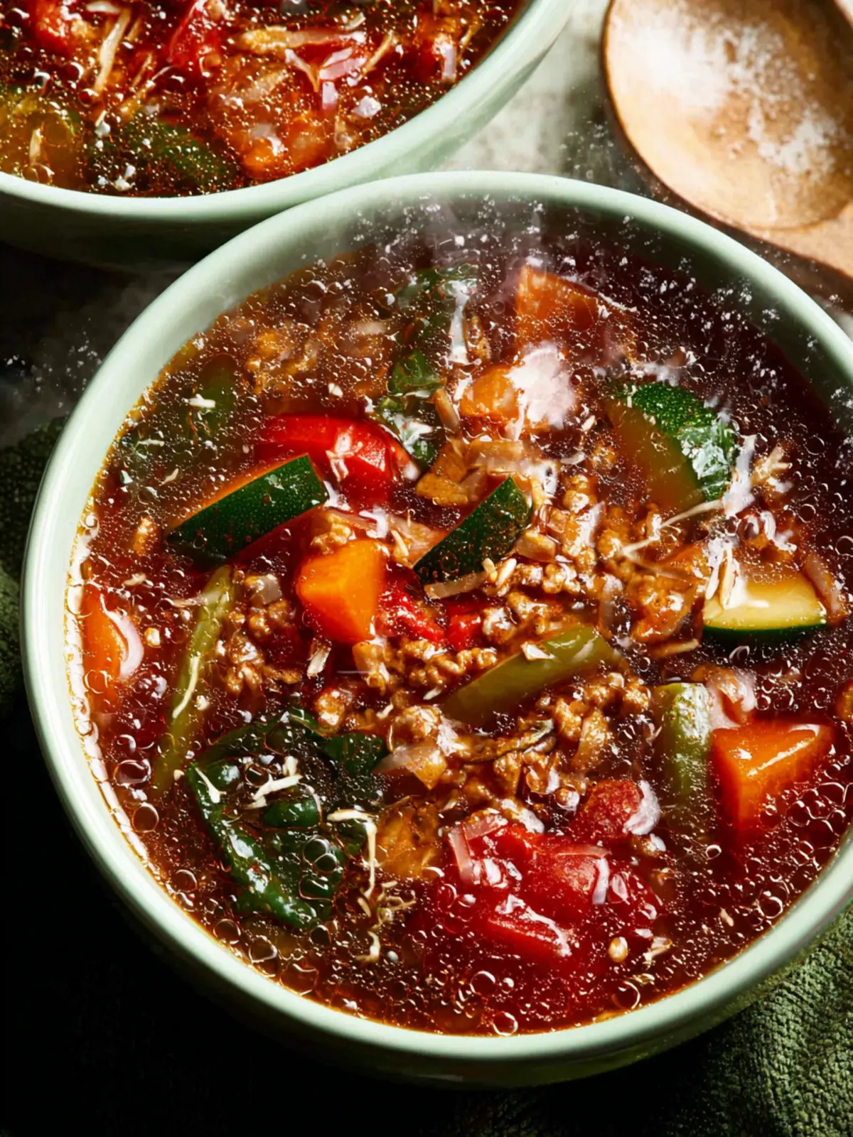 Ground Beef Vegetable Soup First Image