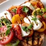 Heirloom Tomato Caprese Salad with Grilled Bread First Image