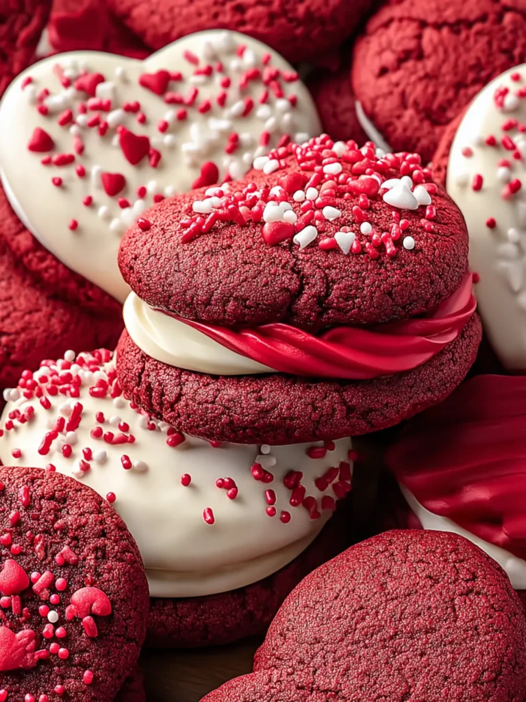 Irresistible Red Velvet Valentine Cookies Recipe First Image