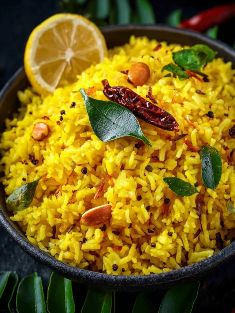 Lemon Rice Recipe (Chitranna) First Image