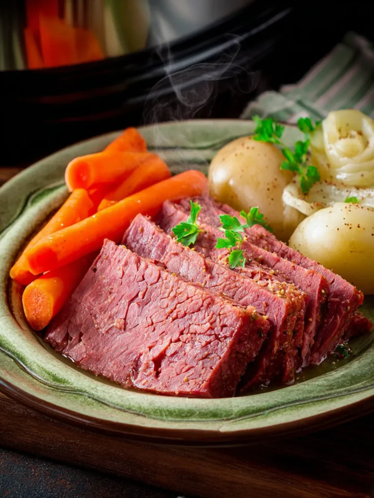 Slow Cooker Corned Beef First Image