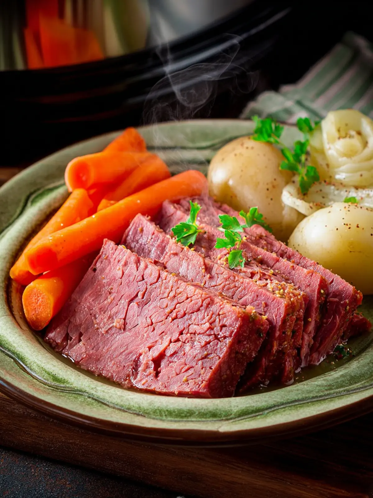 Slow Cooker Corned Beef First Image