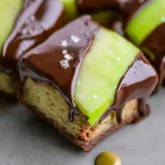Small-Batch Chocolate Dipped Green Apple Blondies First Image