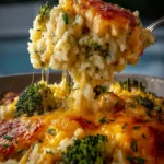 Cheesy Broccoli Chicken and Rice Casserole First Image