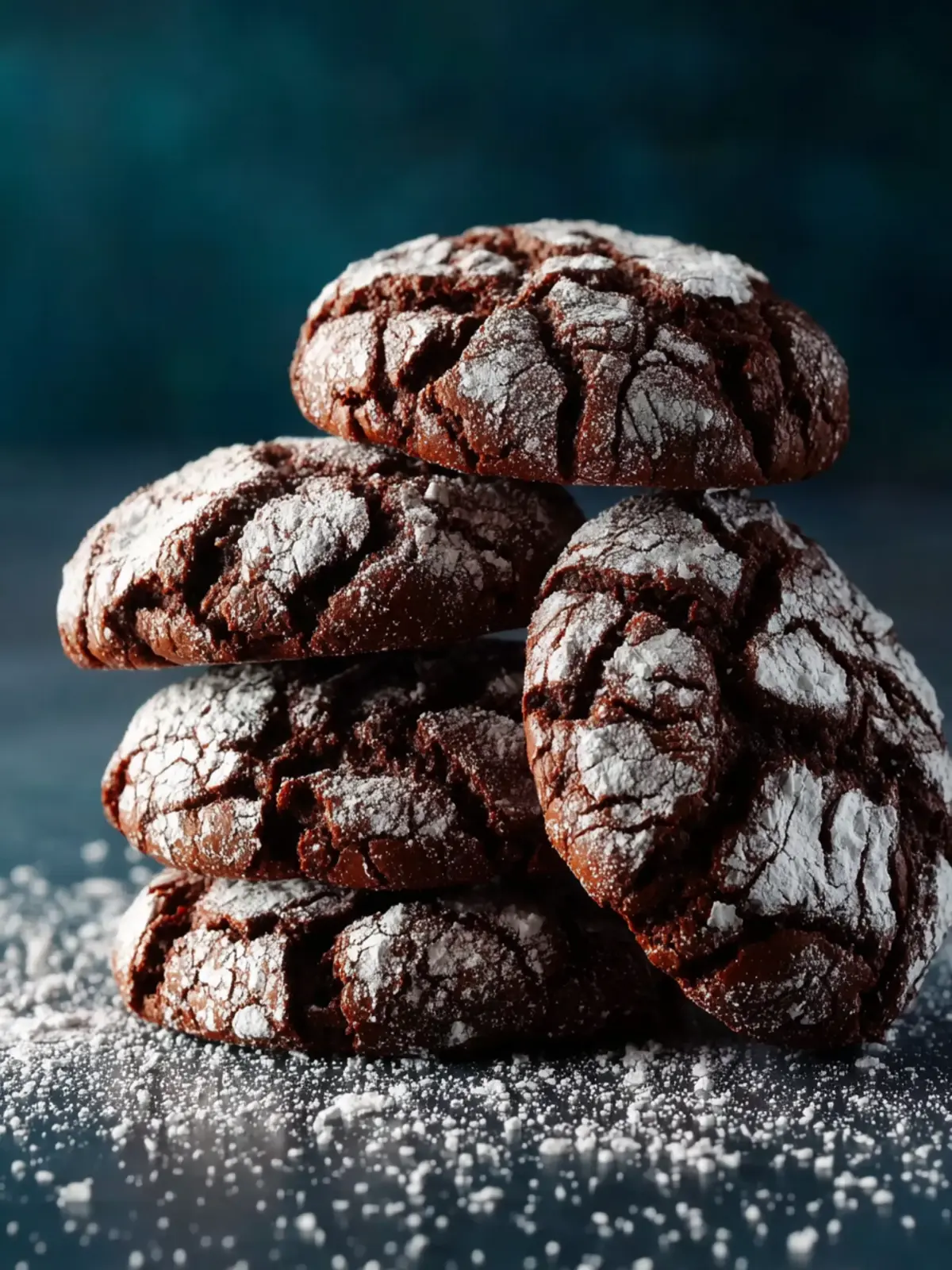 Flourless Chocolate Crinkle Cookies First Image