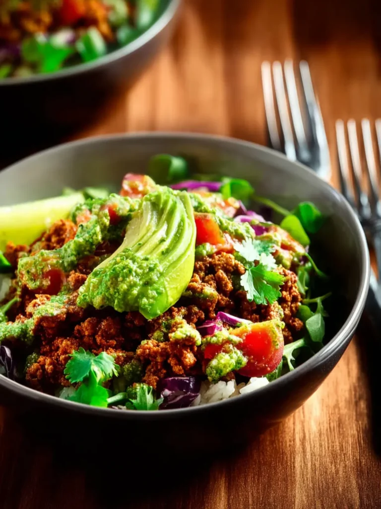 Ground Turkey Taco Bowls First Image