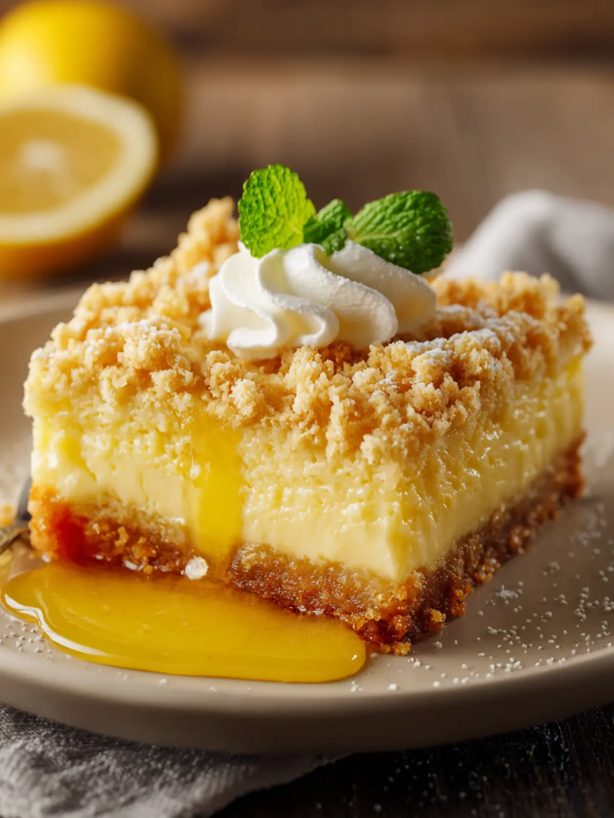 Lemon Cream Cheese Dump Cake First Image