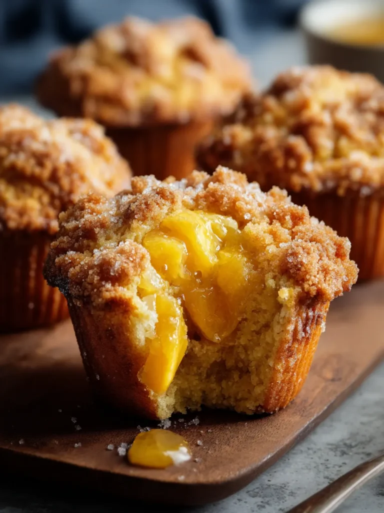 Peach Cobbler Muffins First Image