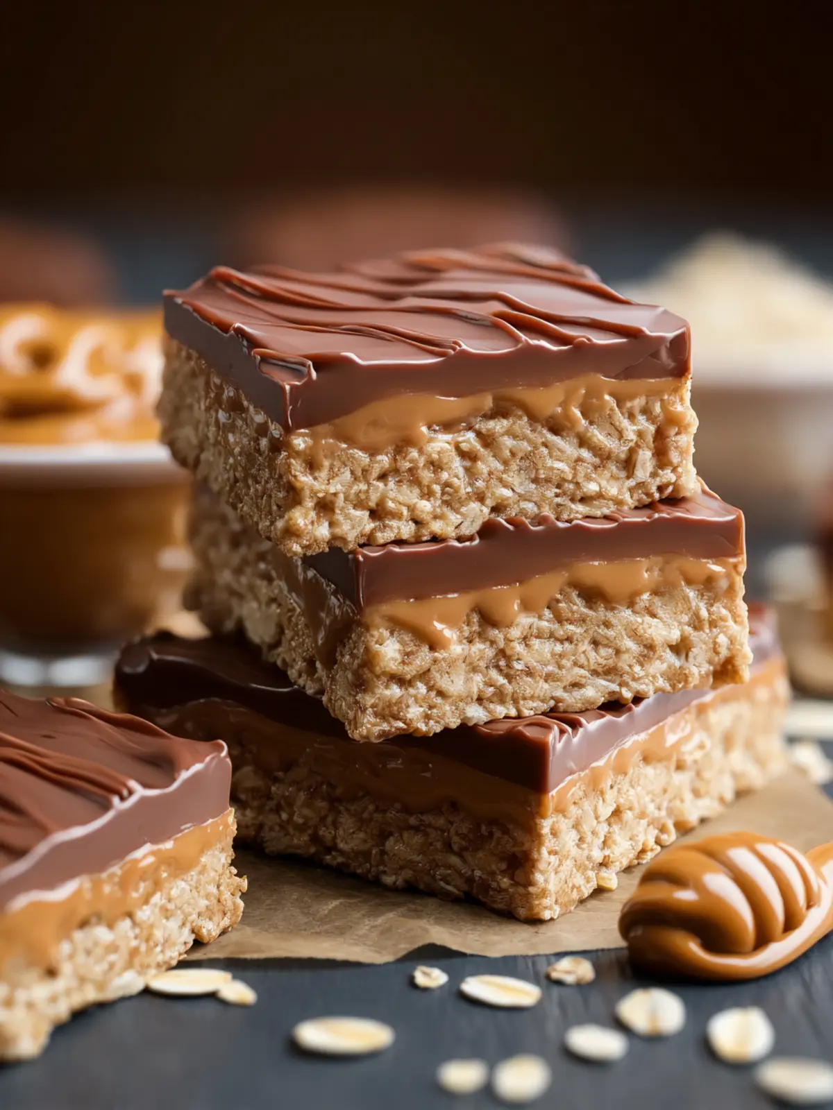 Peanut Butter Oat Bars First Image