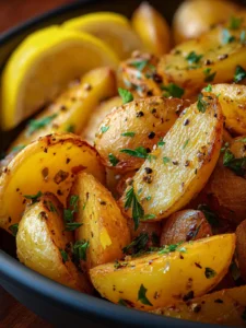 Greek lemon potatoes First Image