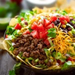 Loaded Beef Taco Salad First Image