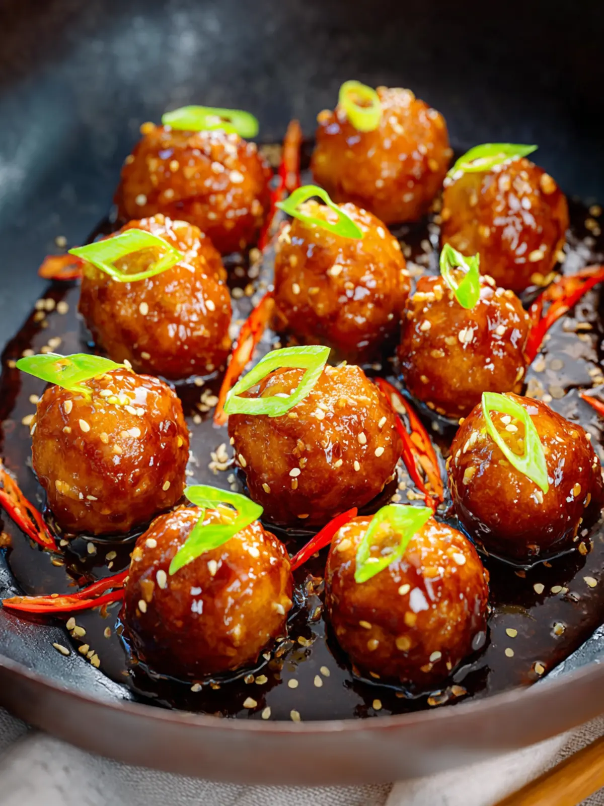 Saucy Asian Meatballs First Image