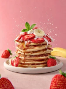 Strawberry Banana Pancakes First Image