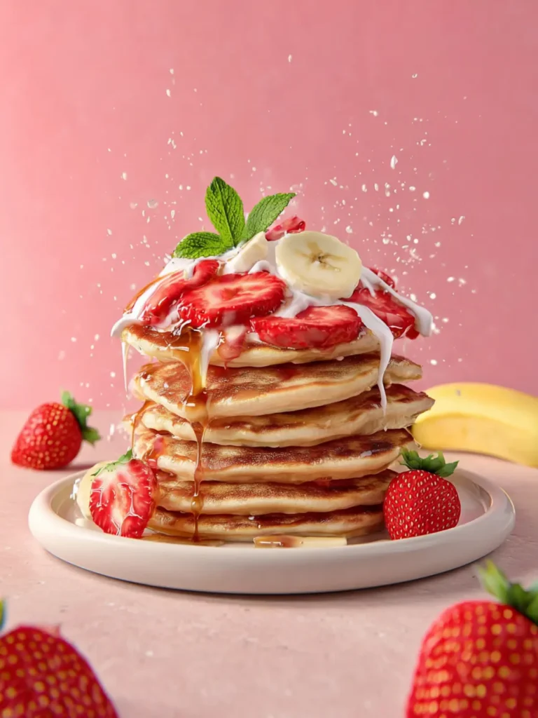 Strawberry Banana Pancakes First Image