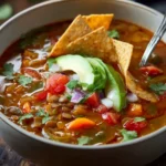 lentil tortilla soup vegetarian First Image